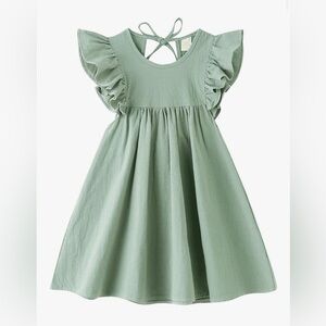 Charming Green Kids Dress